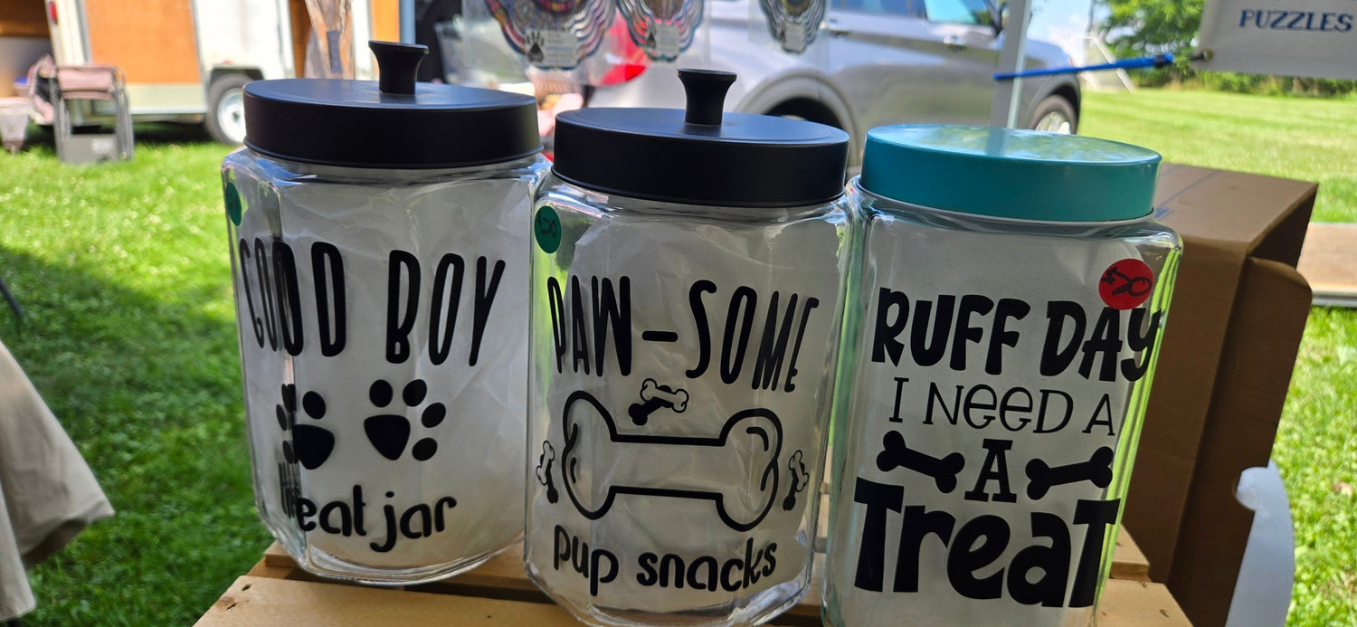 Dog Treat Jars Collection | Cute Pet Snack Storage